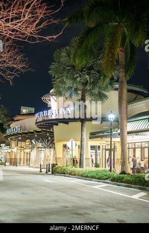 Sunrise, FL, USA - 23 gennaio 2023: Burberry al centro commerciale Sawgrass Mills Foto Stock