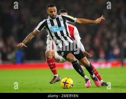 03 gennaio 2023 - Arsenal contro Newcastle United - Premier League - Emirates Stadium Newcastle United's Callum Wilson durante la partita della Premier League contro l'Arsenal. Foto : Mark Pain / Alamy Live News Foto Stock