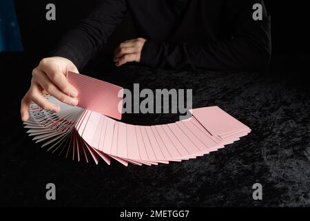 Il trucco della scheda di esecuzione del bambino Foto Stock