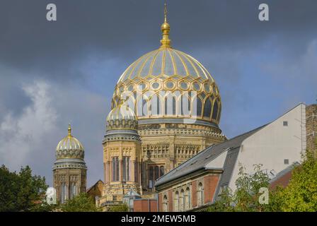 Sinagoga, Oranienburger Strasse, Mitte, Berlino, Germania Foto Stock