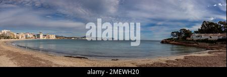 Playa del Albir en Alfaz del Pi, Costa Blanca, España Foto Stock