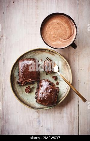Brioche svizzere all-chocolate Foto Stock