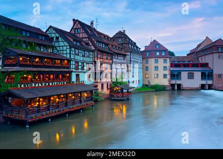 Città di Strasburgo in Alsazia, Francia Foto Stock