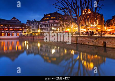 Città di Strasburgo in Alsazia, Francia Foto Stock