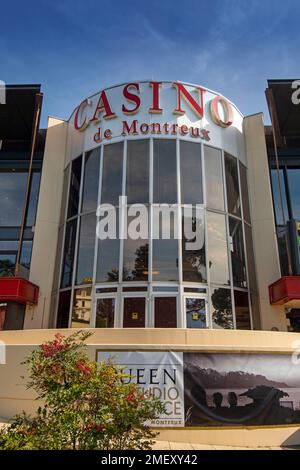 Il Casino de Montreux sulle rive del Lago di Ginevra a Montreux - Svizzera. Foto Stock