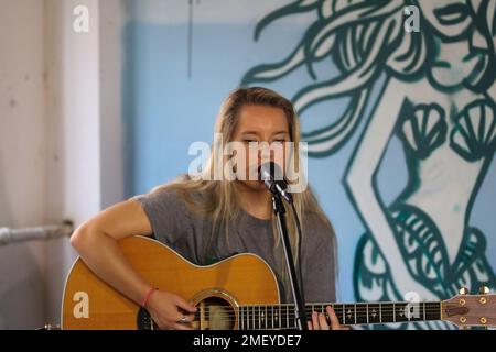 The Aces filma una sessione a Brooklyn Foto Stock