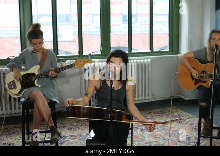 The Aces filma una sessione a Brooklyn Foto Stock