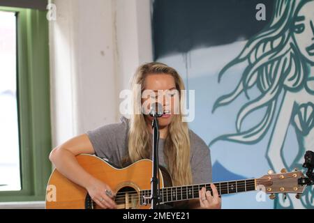 The Aces filma una sessione a Brooklyn Foto Stock