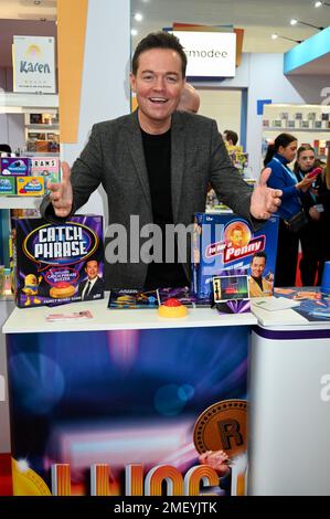 Londra, Regno Unito. Stephen Mulhern. Toy Fair 2023 ospita oltre 250 aziende espositrici che coprono 22.000 metri quadrati di Olympia, Londra. Toyfair ha 10.000 follower su Twitter e la pagina Instagram è stata lanciata per il 2023. Credit: michael melia/Alamy Live News Foto Stock