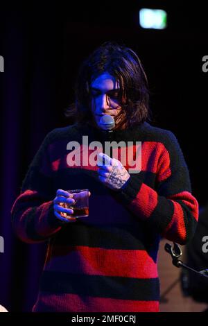 Roma, Italia. 23rd Jan, 2023. Naska durante il concerto Rebel Unplugged Tour, 23th gennaio 2023 all'Auditorium Parco della Musica di Roma. Credit: Independent Photo Agency/Alamy Live News Foto Stock