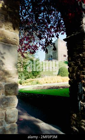 Guildford Castle Circa 1995 girato in film. Foto Stock