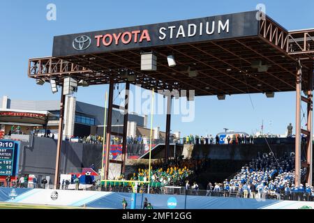 Toyota Stadium un'ora prima del calcio d'inizio del North Dakota state Bison contro i Jackconigli di Stato del South Dakota nel 2023 NCAA Divisione i FCS Natio Foto Stock