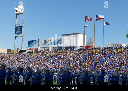 Toyota Stadium prima del calcio d'inizio del North Dakota state Bison contro il South Dakota state Jackconigli nel 2023 NCAA Divisione i FCS National Cham Foto Stock