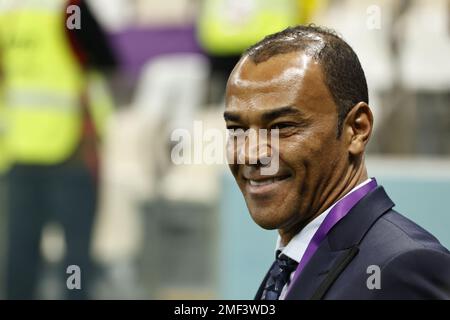 LUSAIL CITY - Cafu durante la Coppa del mondo FIFA Qatar 2022 gruppo G partita tra Brasile e Serbia al Lusail Stadium il 24 novembre 2022 a Lusail City, Qatar. AP | Olandese altezza | MAURICE DI PIETRA Foto Stock