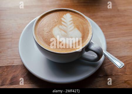 Piatto bianco caffè Foto Stock