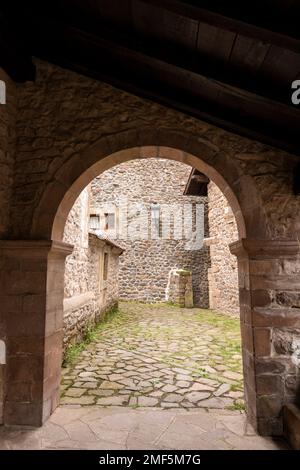 Barcena Mayor, valle Cabuerniga in Cantabria, Spagna Foto Stock