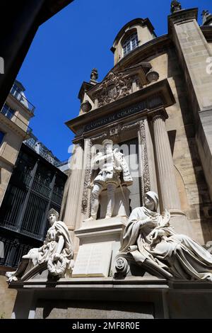 Monument de l'Amiral Gaspard de Coligny, Parigi, Francia Foto Stock