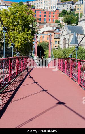 Passerelle du Palais-de-Justice ponte pedonale Foto Stock