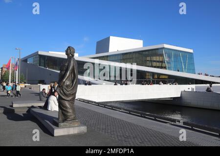 Oslo Norvegia Operahuset Opera Kirsten Flagstad Foto Stock