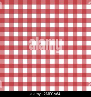 Tovaglia con motivo senza cuciture rosso vettoriale Illustrazione Vettoriale