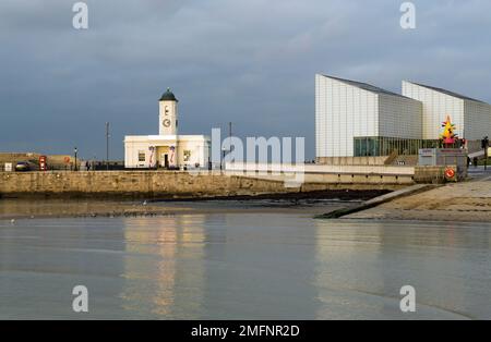 Margate Pier e Turner Building Thanet Kent Foto Stock