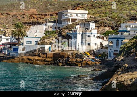 Das Fischerdorf El Puertito, tenero, Kanarische Inseln, Spanien | piccolo villaggio di pescatori El Puertito, Tenerife, Isole Canarie, Spagna Foto Stock