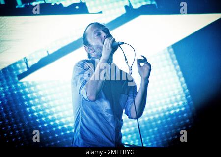 Thom Yorke, Radiohead, 23 settembre 2012. Firenze Foto Stock