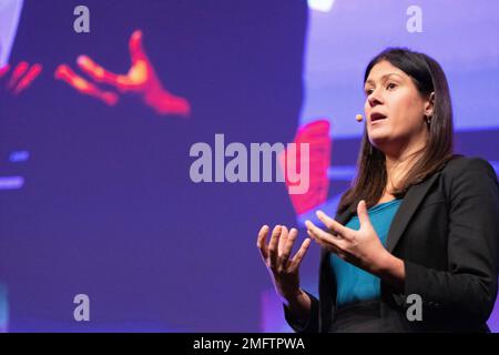 Manchester, Regno Unito. 25th Jan, 2023. Lisa Nandy , Shadow Secretary of state for Levelling Up, Housing, Communities & Local Government. 25th gennaio 2023 Segretario di livellamento e Segretario ombra, Michael Gove MP si è rivolto anche alla Convention annuale del Nord a Manchester oggi al Manchester Central. Credit: GaryRobertsphotography/Alamy Live News Foto Stock