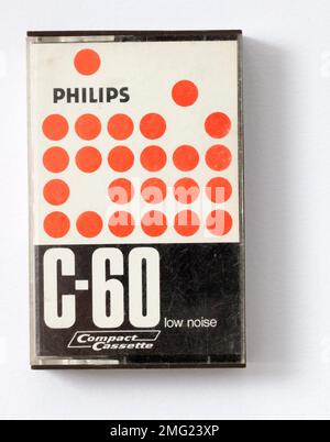 Cassetta musicale Philips C60 Foto Stock