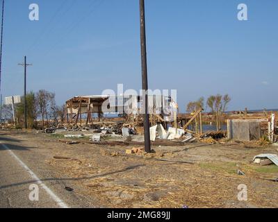 Unità di sicurezza marittima Baton Rouge - la città - 26-HK-383-49. Uragano Katrina Foto Stock