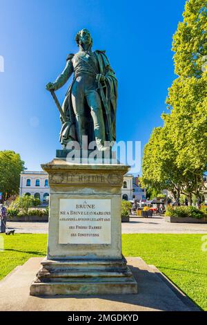 Francia. Correze (19) Brive-la-Gaillarde, Monumento al Maresciallo Brune (1763-1815) Foto Stock