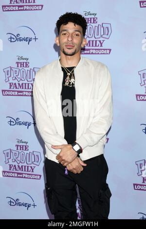 LOS ANGELES - 19 GENNAIO: Khleo Thomas alla Proud Family - Premiere Serie più forte e prouder al Nate Holden Performing Arts Center il 19 gennaio 2023 a Los Angeles, California Foto Stock