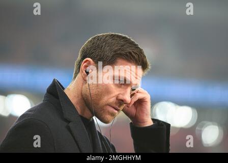 Allenatore Xabier ALONSO (LEV) Calcio 1st Bundesliga, 17th matchday, Bayer 04 Leverkusen (LEV) - VfL Bochum (BO), il 25th gennaio 2023 a Leverkusen/Germania. Le normative #DFL vietano qualsiasi uso di fotografie come sequenze di immagini e/o quasi-video # Foto Stock