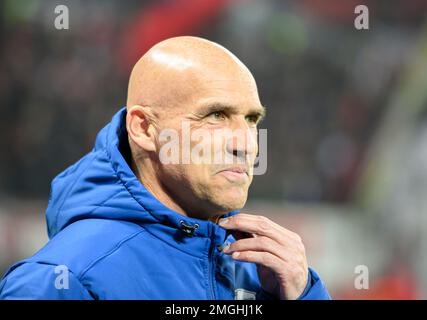 Allenatore Thomas LETSCH (BO) Calcio 1st Bundesliga, 17th matchday, Bayer 04 Leverkusen (LEV) - VfL Bochum (BO), il 25th gennaio 2023 a Leverkusen/Germania. Le normative #DFL vietano qualsiasi uso di fotografie come sequenze di immagini e/o quasi-video # Foto Stock