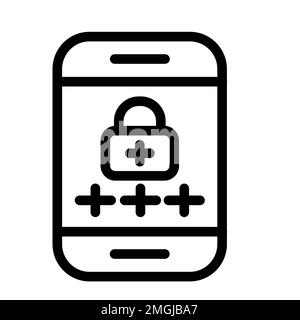 Disegno icona linea vettoriale Foto Stock