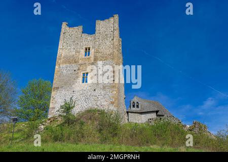 Resti del forte Sokolac in Brinje Foto Stock