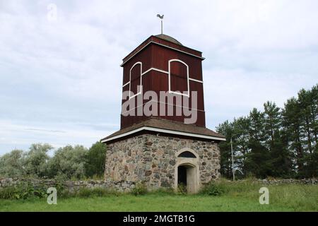 Hattulan pyhän ristin kirkko 1490, Hattula Foto Stock