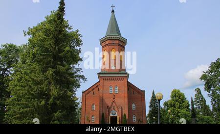 Hattulan usi kirkko, E. B. Lohrmann 1857, Hattula Foto Stock