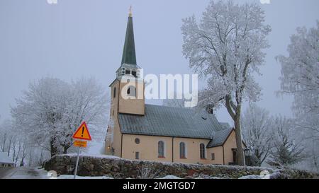 Degerbyn kirkko, Bertel Liljequist 1932, Inkoo Foto Stock