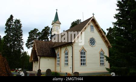 Jokioisten kirkko, 1631, Carl Albert Edelfelt 1862, Jokioinen Foto Stock