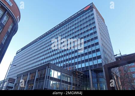 The Plaza, JM Centre 100 Old Hall St - 1962 progettato da Littlewoods , Old Hall St, Llverpool City, centro, Merseyside, INGHILTERRA, REGNO UNITO, L3 9BP Foto Stock