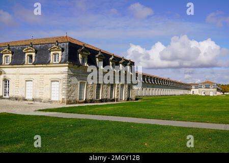 L'architettura Corderie Royale nella città di Rochefort re Royal Rope fabbrica di produzione per barche Foto Stock