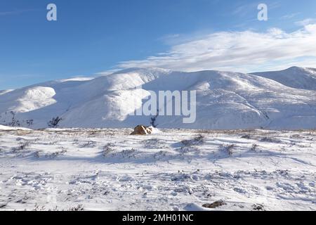 Massiccio di Beinn A' Ghlo visto da Glen Tilt ad ovest, Highlands scozzesi Uninted Kingdom Foto Stock