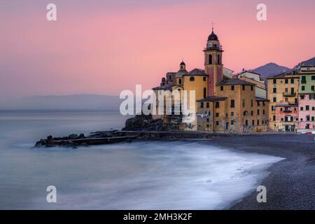 Camogli, Genova, Liguria, Italia Foto Stock