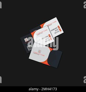 Business card template Illustrazione Vettoriale