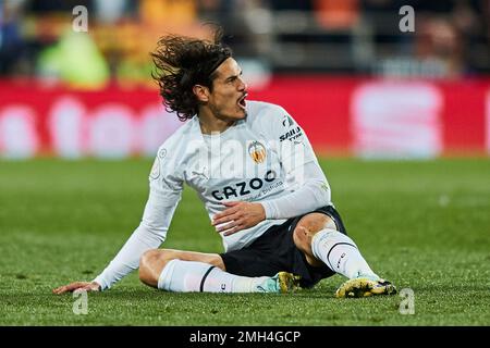 Spagna. 26th Jan, 2023. Edinson Cavani (Valencia CF, #7) Credit: Saolab/Alamy Live News Foto Stock