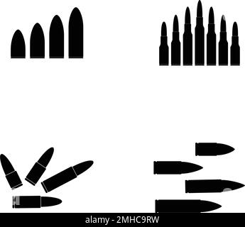 modello vektor con logo bullet Illustrazione Vettoriale