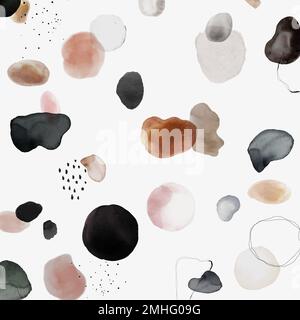 Coloratissimo watercolor macchia badge set social ads template vettoriale Illustrazione Vettoriale