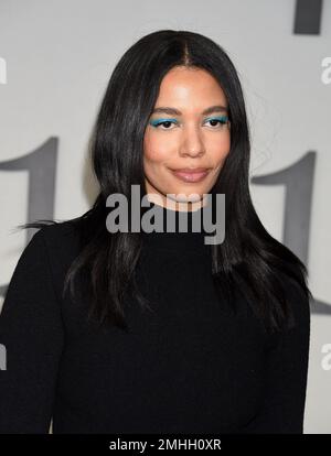 Los Angeles, Stati Uniti. 26th Jan, 2023. Aurora James arriva alla "The 1619 Project" di Hulu, Los Angeles Premiere, tenutasi presso l'Academy Museum of Motion Pictures di Los Angeles, CA il 26 gennaio 2023. © Janet Gough / AFF-USA.COM Credit: AFF/Alamy Live News Foto Stock