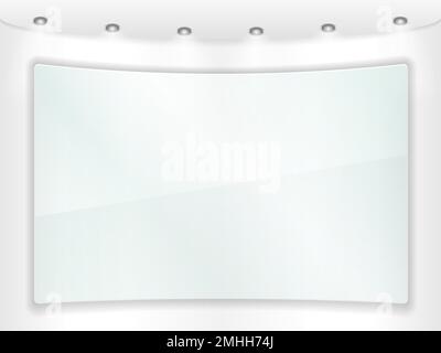 Cornice in vetro trasparente, illustrazione Vector eps10 Illustrazione Vettoriale